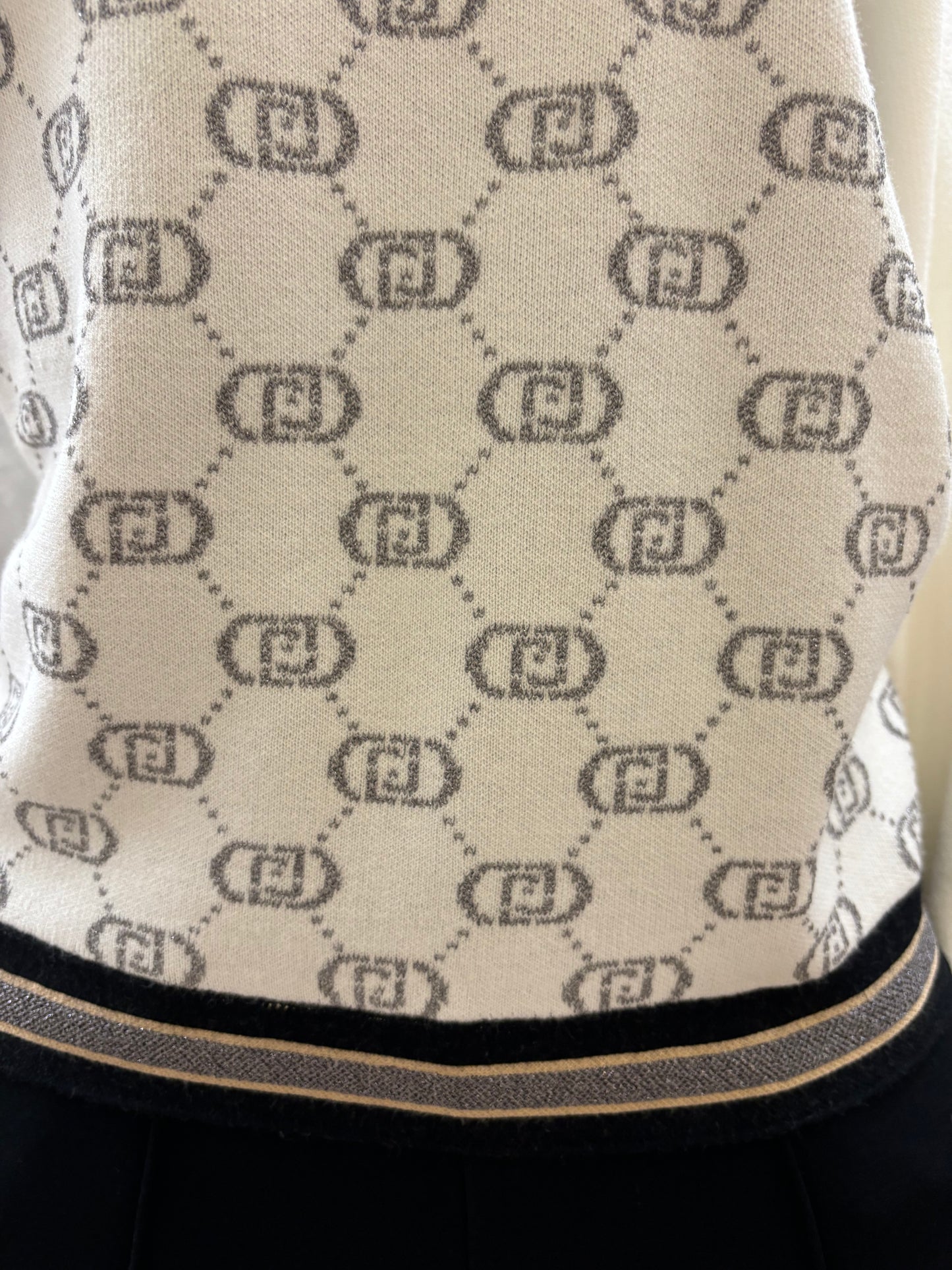 Maglione Girocollo Liujo white sugar
