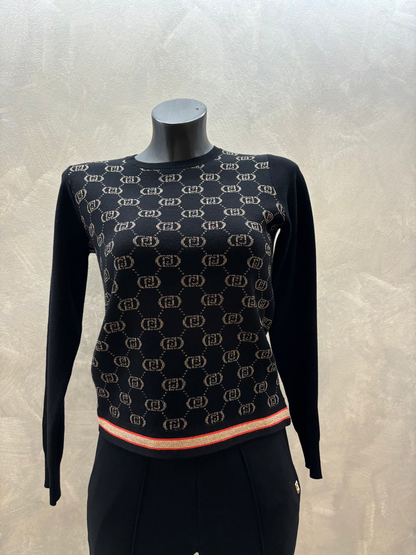 Maglione Girocollo Liujo Black rose