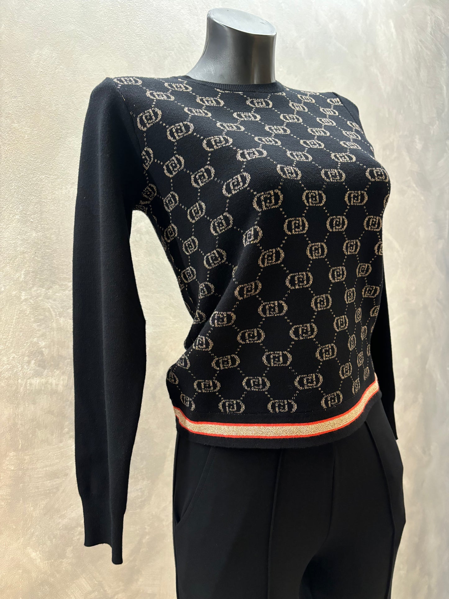 Maglione Girocollo Liujo Black rose