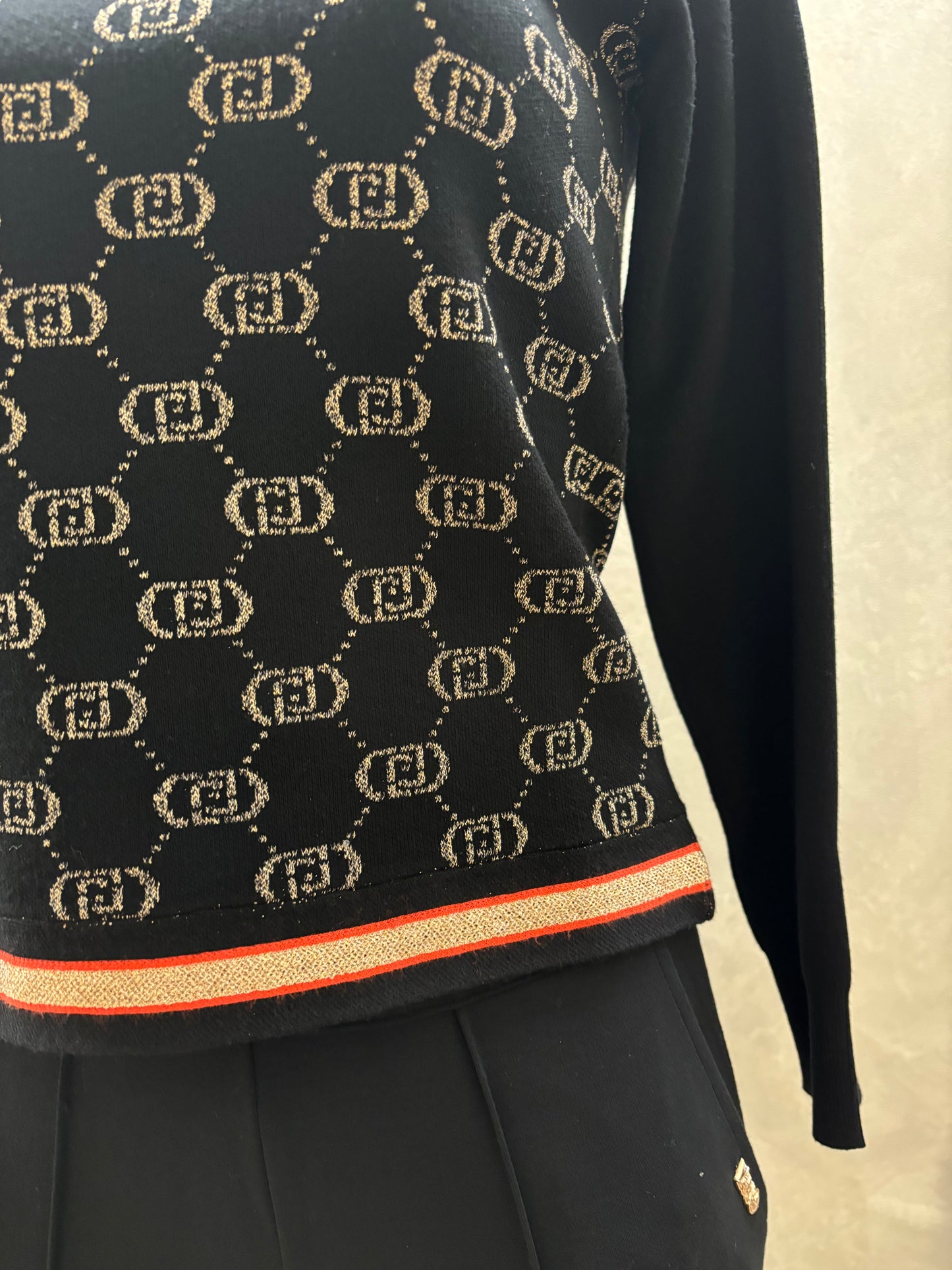 Maglione Girocollo Liujo Black rose
