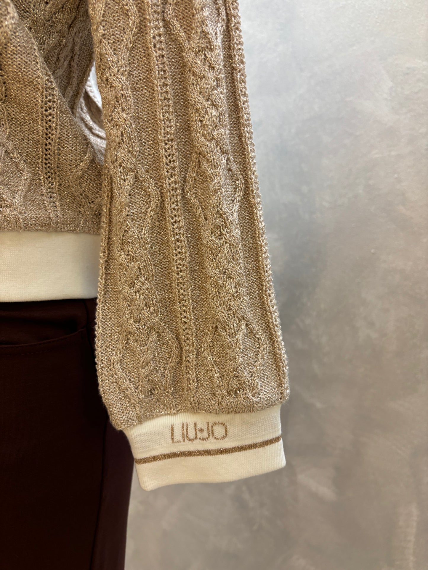 Felpa con manica maglione Liujo