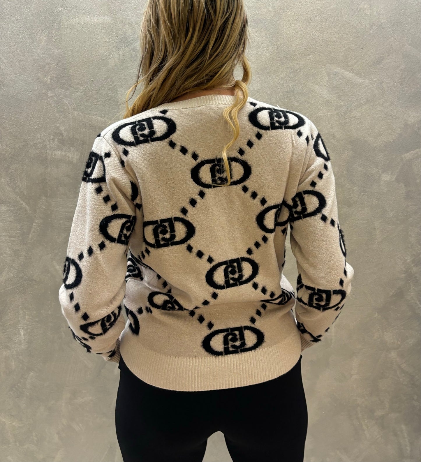 Maglione cortina Rosa Liujo