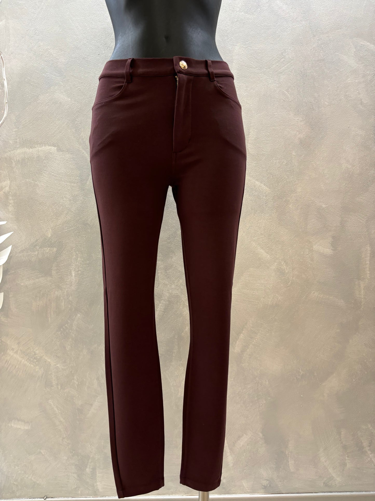 Pantalone skinny bordeaux Liujo