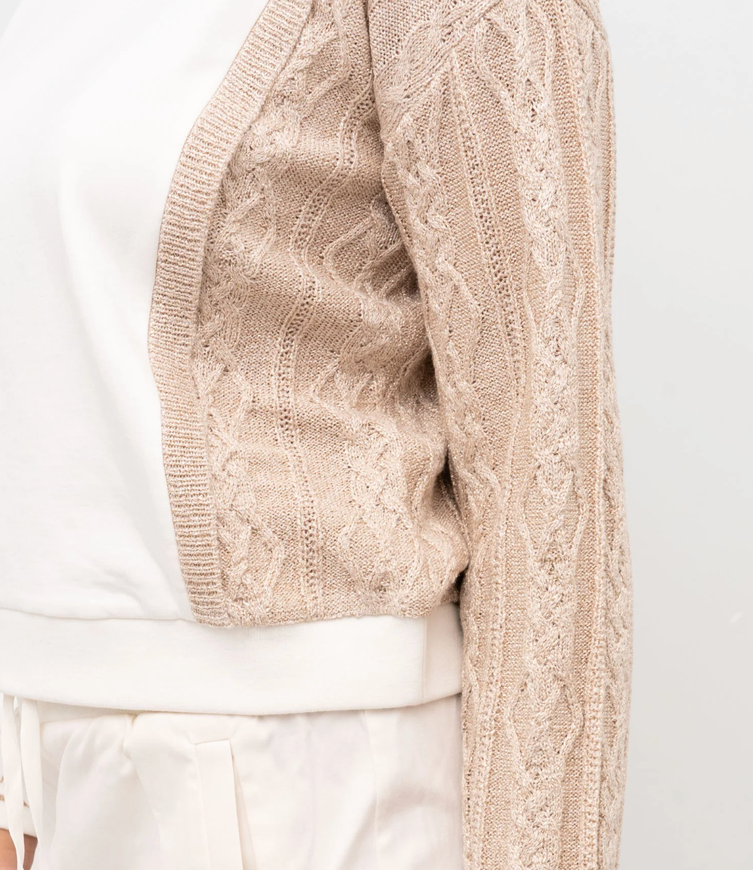 Felpa con manica maglione Liujo