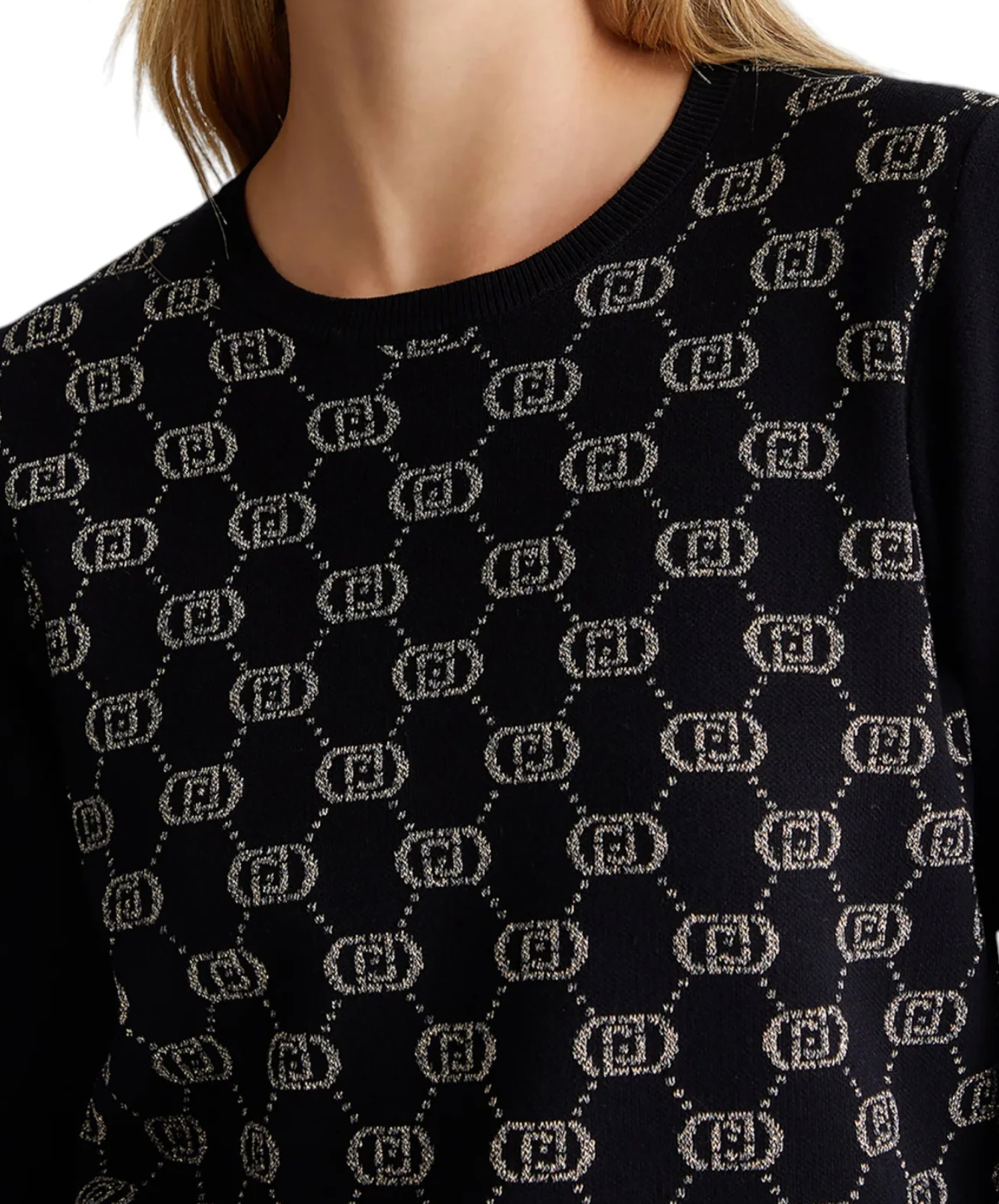 Maglione Girocollo Liujo Black rose
