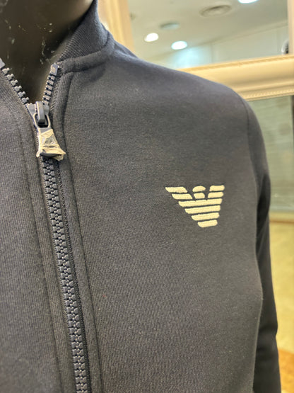 Felpa Armani con Zip e tasche laterali