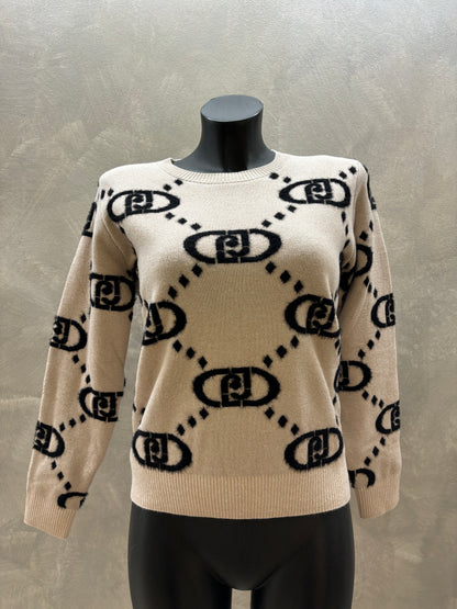 Maglione cortina Rosa Liujo