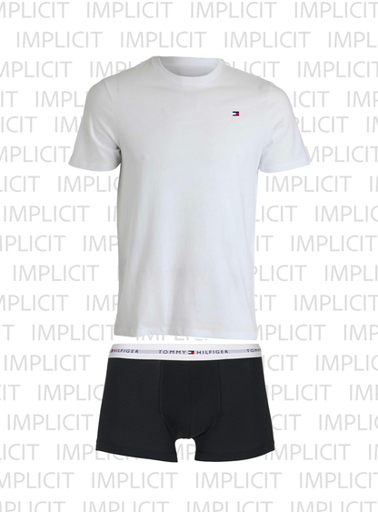 T-Shirt + Boxer con scatola Regalo di Natale Tommy Hilfiger