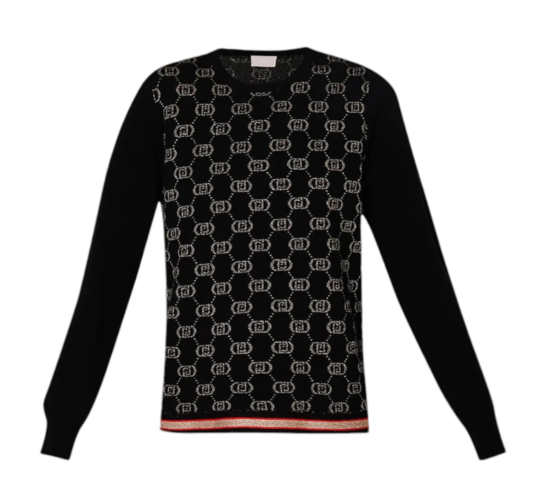 Maglione Girocollo Liujo Black rose